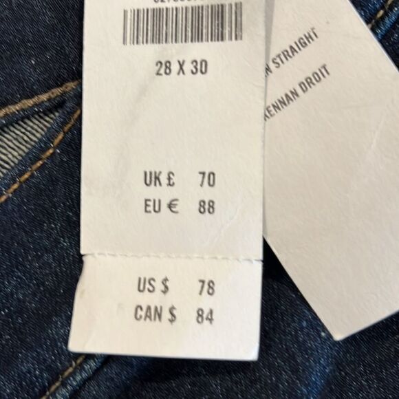 Abercrombie & Fitch Kennan straight jeans NWT size 28 x 30. - Picture 3 of 8